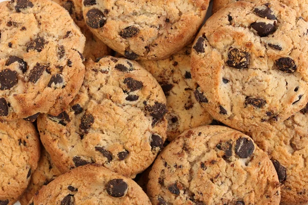 Chocolate chips cookies, close up — Stock Photo, Image