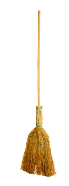 Broom isolated on white — Stock Photo, Image