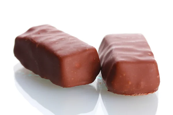 Cioccolata secca isolata su bianco — Foto Stock