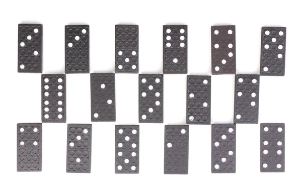 Dominosteine isoliert auf weiß — Stockfoto