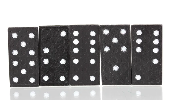 Dominoes isolated on white — Stock Photo, Image