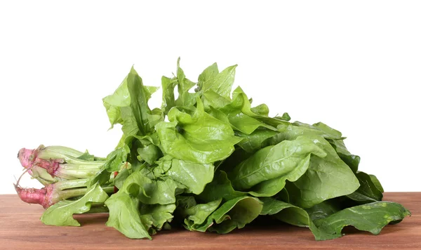 Spinach on wooden — Stock Photo, Image