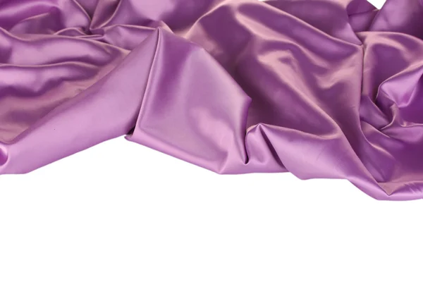 Purple silk rouška izolované na bílém — Stock fotografie