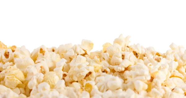 Popcorn isolerad på vitt — Stockfoto