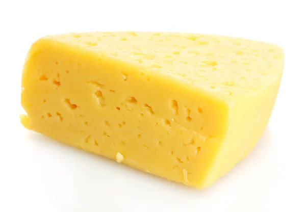 Leckeren Käse isoliert auf weiß — Stockfoto
