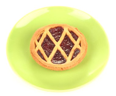 uçan daire beyaz izole tart