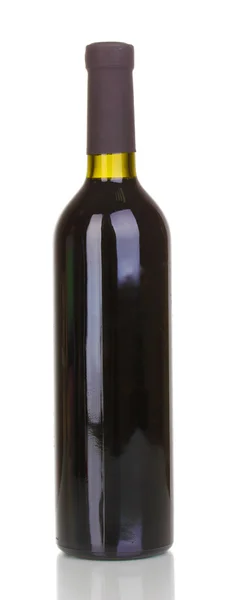Garrafa de grande vinho isolado em branco — Fotografia de Stock