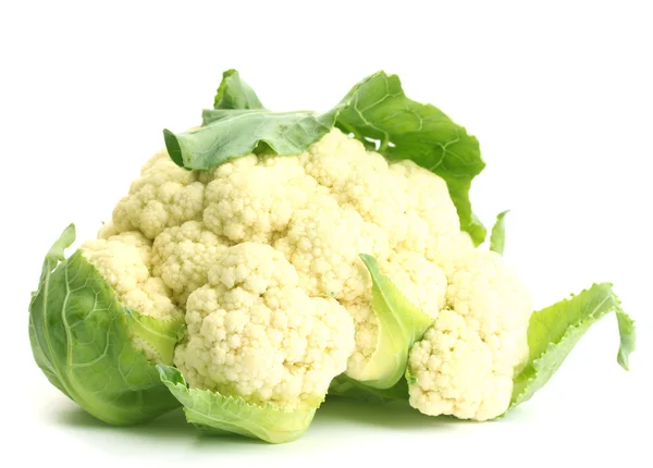 Fresh cauliflower isolated on white — Stock Photo, Image
