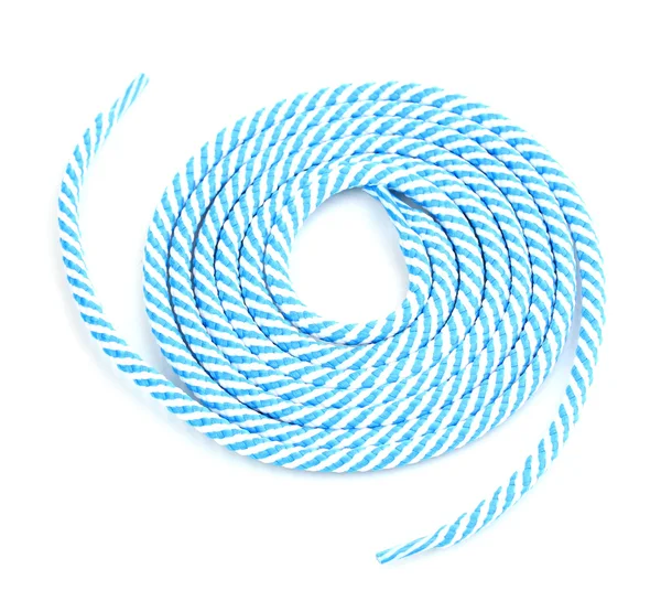 Farverige snørebånd isoleret på hvid - Stock-foto