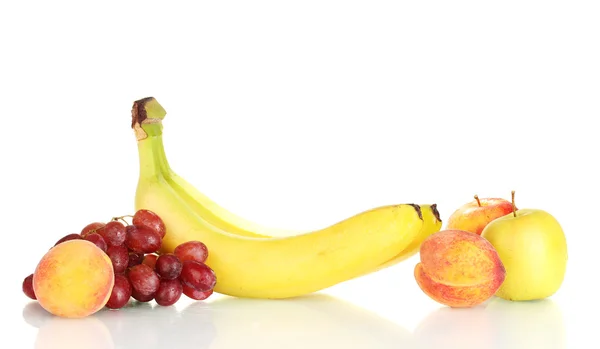 Ripe fruits isolated on white — Stock Photo, Image