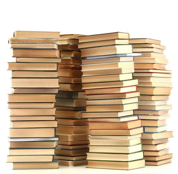 Régi könyvek elszigetelt fehér — Stock Fotó