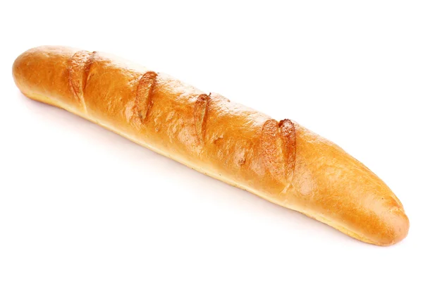 Aromatic baguette isolated on white — Stock Photo, Image