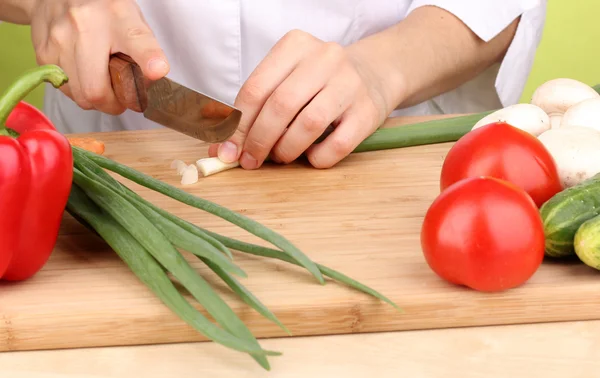 Chopping food ingredients — Stock Photo, Image
