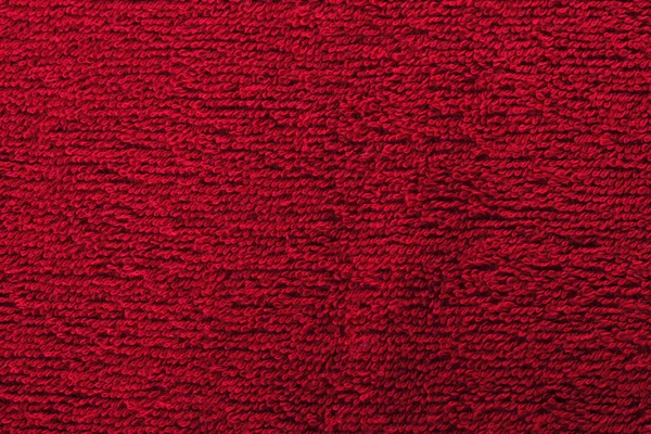 明るい赤のタオルをクローズ アップ — ストック写真
