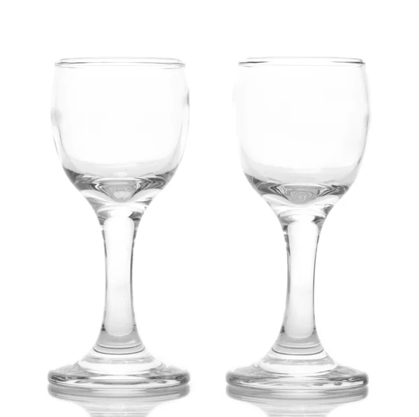 Tomma glas isolerade på vit — Stockfoto