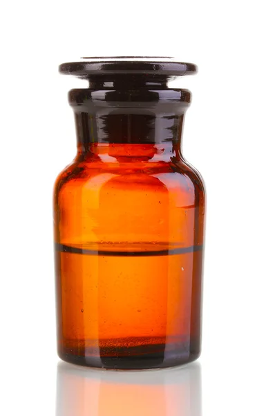 Butelka medycyna na białym tle — Zdjęcie stockowe