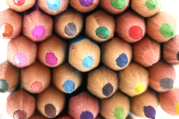 Kleur potloden close-up — Stockfoto