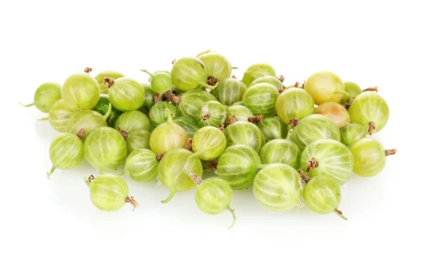 Beyaz izole yeşil bektaşi üzümü — Stok fotoğraf