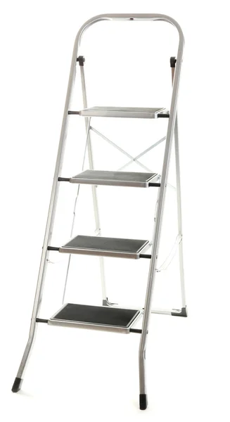 Escada de metal isolado em branco — Fotografia de Stock