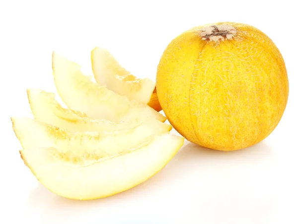 Melone maturo isolato su bianco — Foto Stock