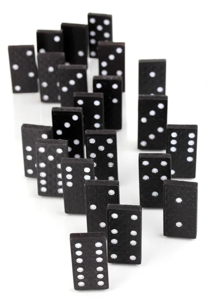 Domino na białym tle — Zdjęcie stockowe