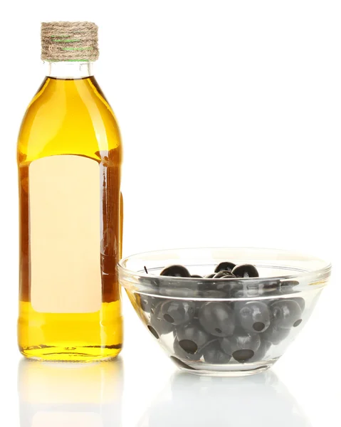 Olive oil bottle isolated on white — Stock Photo, Image