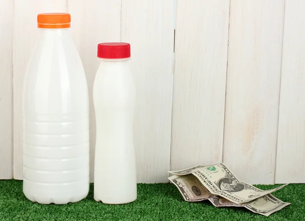 Concept of delivery milk — Stock Photo, Image