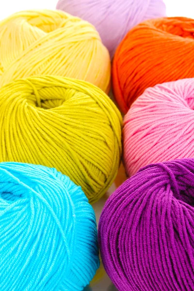 stock image Knitting yarn isolated on white