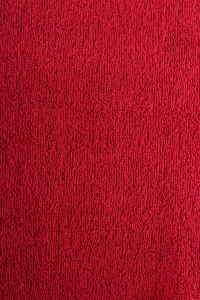 Czerwony jasny ręcznik z bliska — Zdjęcie stockowe