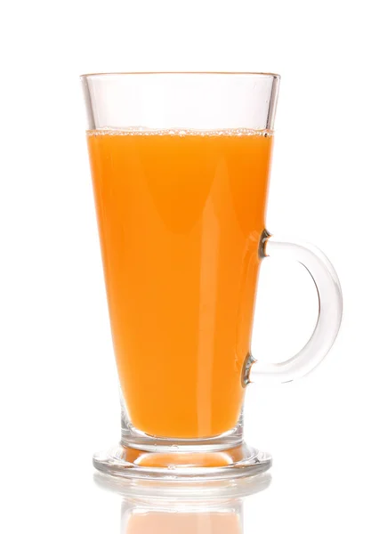 Тропический сок в стакане изолирован на белом — стоковое фото