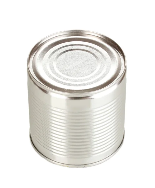 Tin can isolated on white — Stock Photo, Image