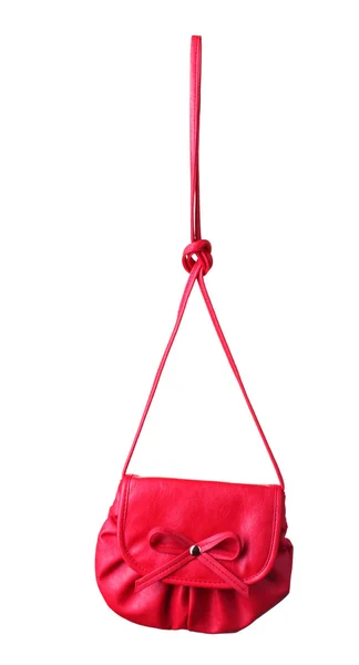 Modern bright woman's handbag isolated on white — Stock Photo, Image