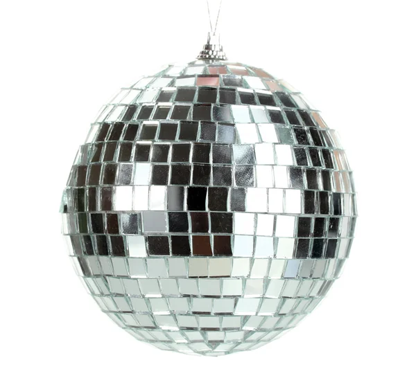 Disco bal geïsoleerd op wit — Stockfoto