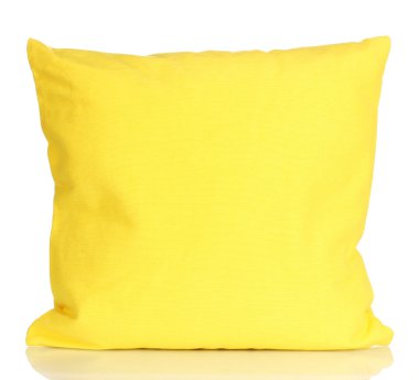 Bright color pillow isolated on white