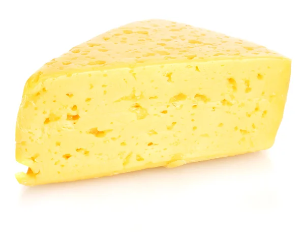 Smaczny ser na białym tle — Zdjęcie stockowe