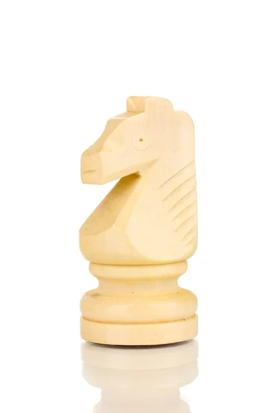 Schackpjäs isolerad på vit — Stockfoto