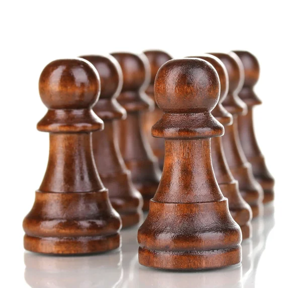 Chess pieces isolated on white — Stock Photo, Image