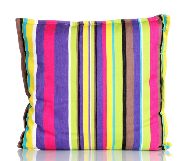 Bright color pillow isolated on white — Stok fotoğraf