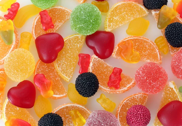 Красочные конфеты желе фон — стоковое фото