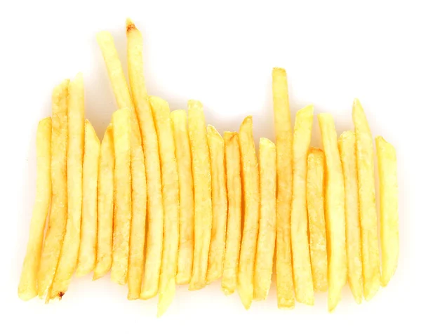 Potatis frites isolerade på vit — Stockfoto