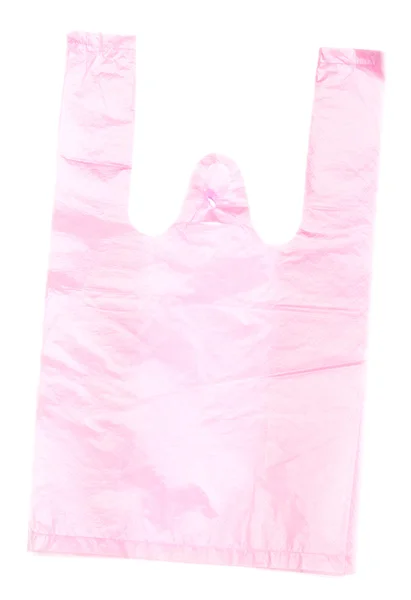 Celofan torba na białym tle — Zdjęcie stockowe