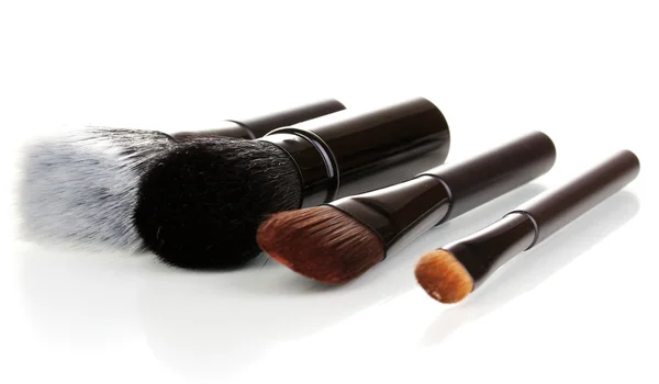 Cosmetic brushes isolated on white — Stock Photo, Image