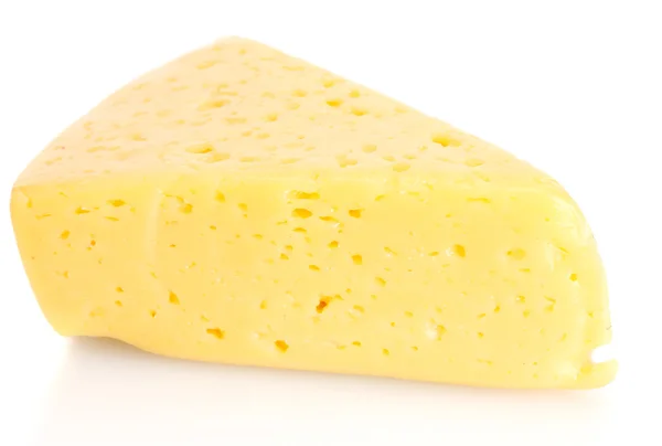 Sabroso queso aislado en blanco —  Fotos de Stock