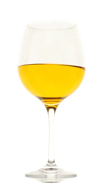 Bicchiere di vino isolato su bianco — Foto Stock