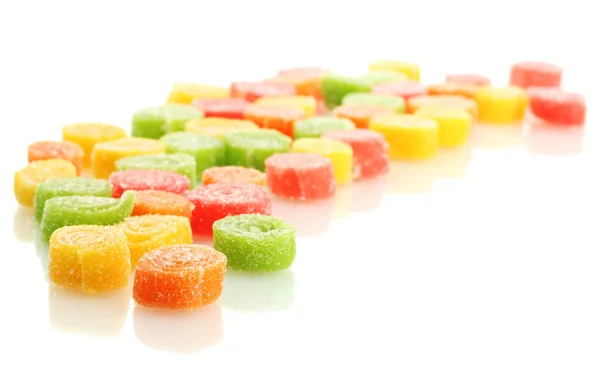 Süßgelee Bonbons isoliert auf weiß — Stockfoto
