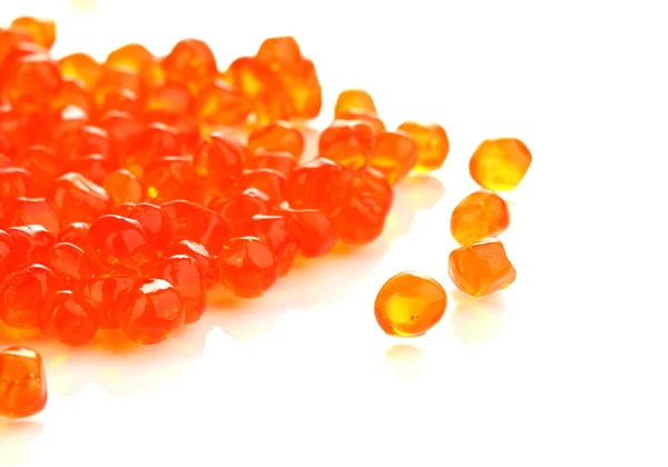 Red caviar isolated on white — Stock Photo, Image