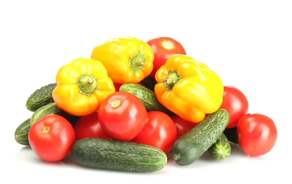 stock image Fresh vegetables isolated on white