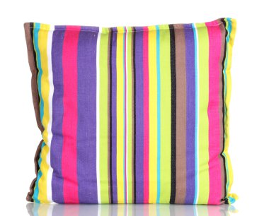 Bright color pillow isolated on white