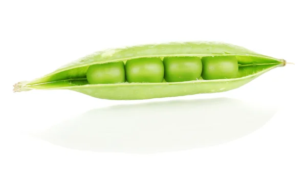 在白色上隔绝的绿豆 — 图库照片
