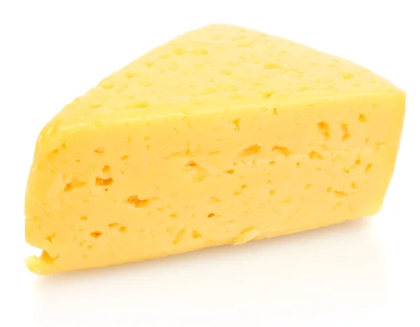 Смачний сир ізольований на білому — стокове фото